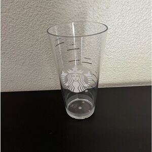 STARBUCKS Logo clear hard plastic tumbler cup set of 20
